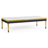 Soffbord med vitt Calcutta marmorskiva