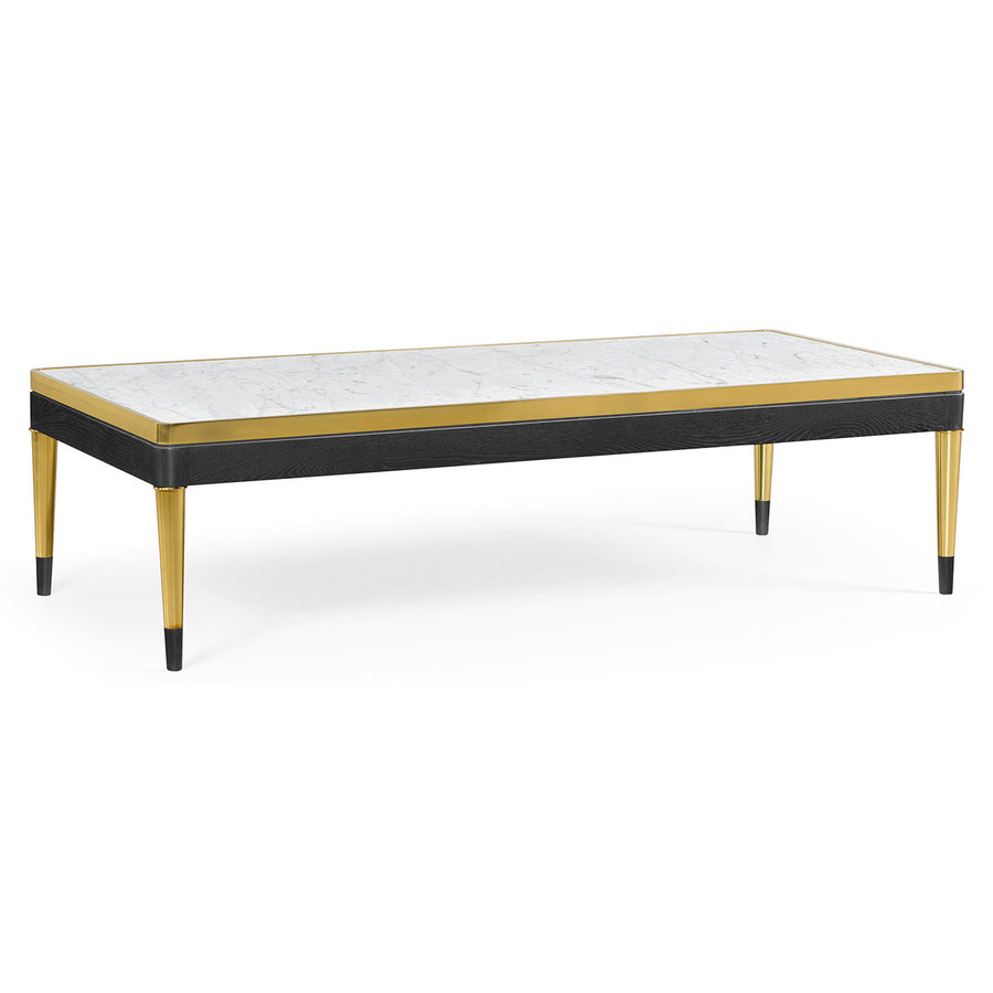 Soffbord med vitt Calcutta marmorskiva