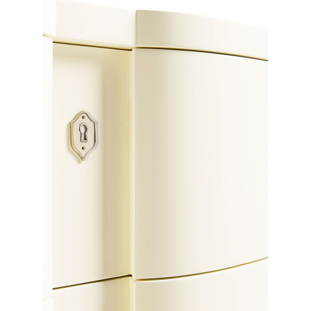 Chest of Drawers Bowfront in Ivory - Jonathan Charles