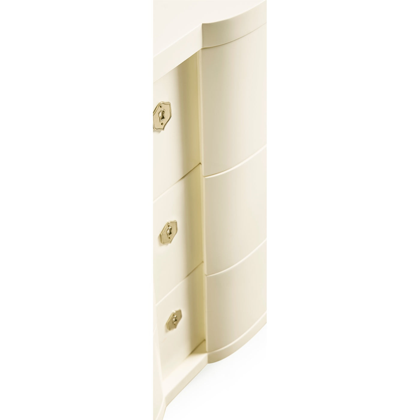 Chest of Drawers Bowfront in Ivory - Jonathan Charles