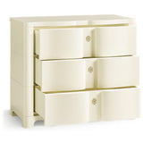 Chest of Drawers Bowfront in Ivory - Jonathan Charles
