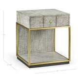 Bedside Table Transitional - Light French Oak - Jonathan Charles