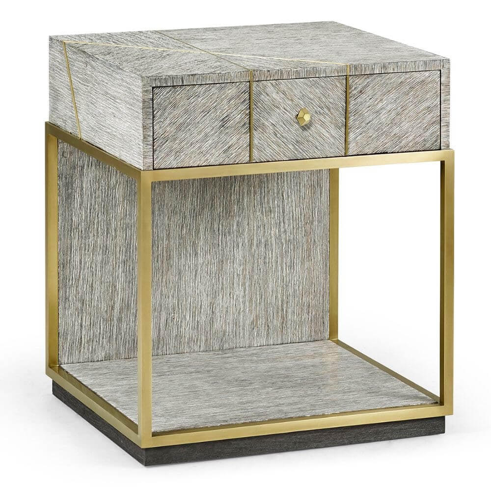 Bedside Table Transitional - Light French Oak - Jonathan Charles