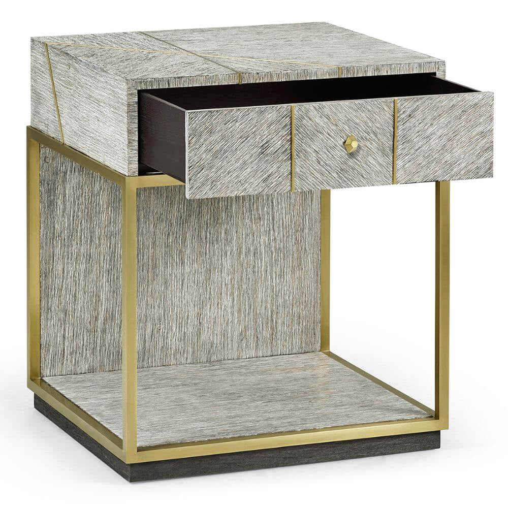Bedside Table Transitional - Light French Oak - Jonathan Charles