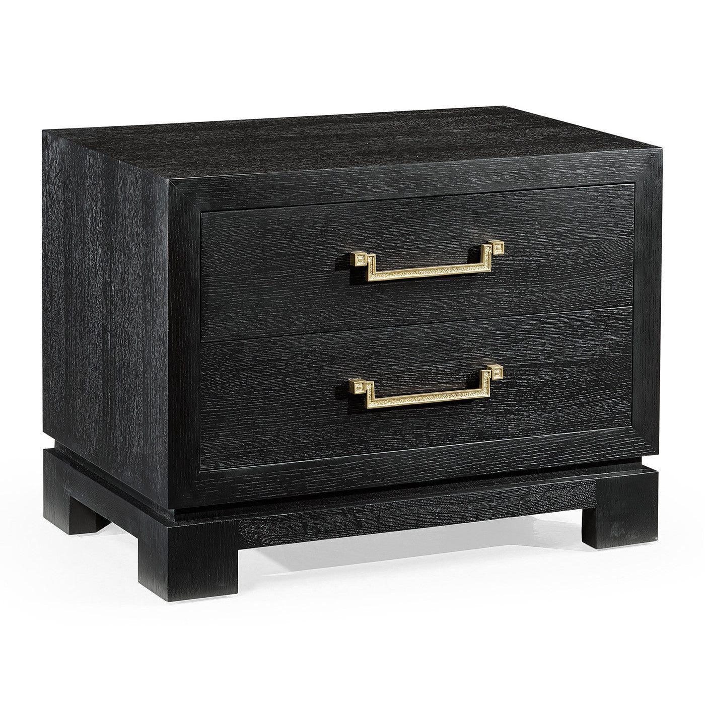 Ebonised Oak Bedside Cabinet - Jonathan Charles