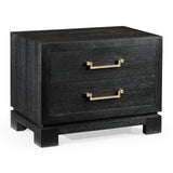 Ebonised Oak Bedside Cabinet - Jonathan Charles