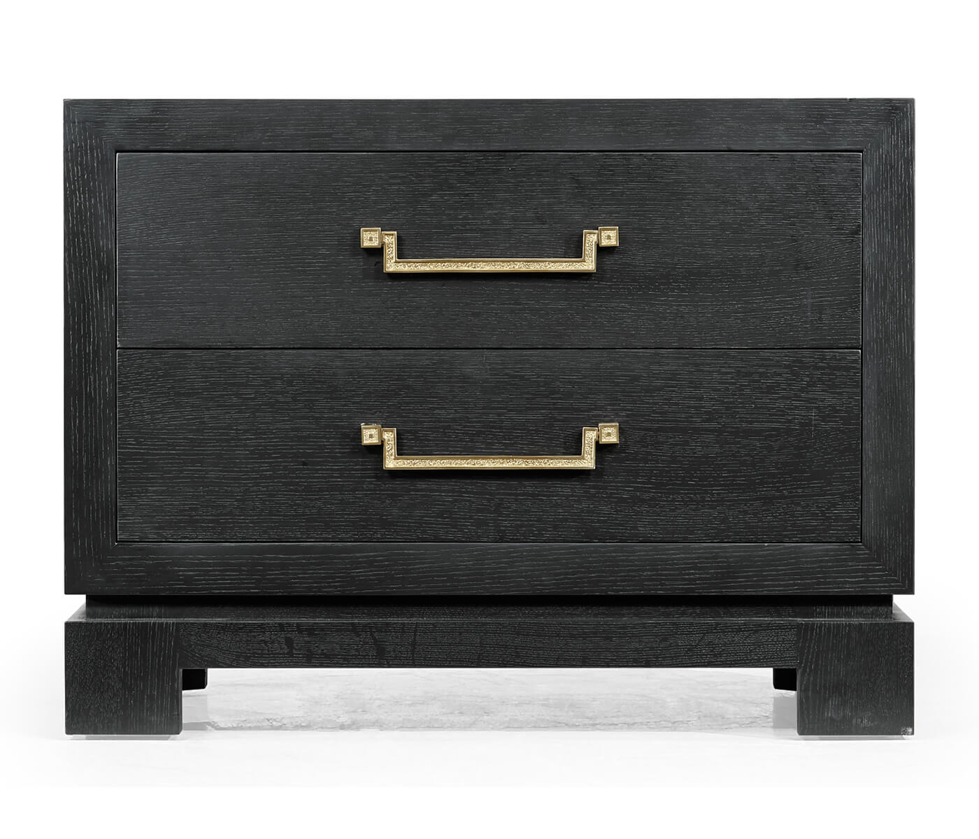Ebonised Oak Bedside Cabinet