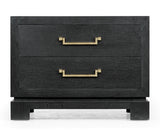 Ebonised Oak Bedside Cabinet