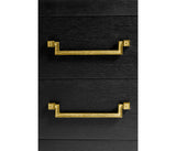 Ebonised Oak Bedside Cabinet