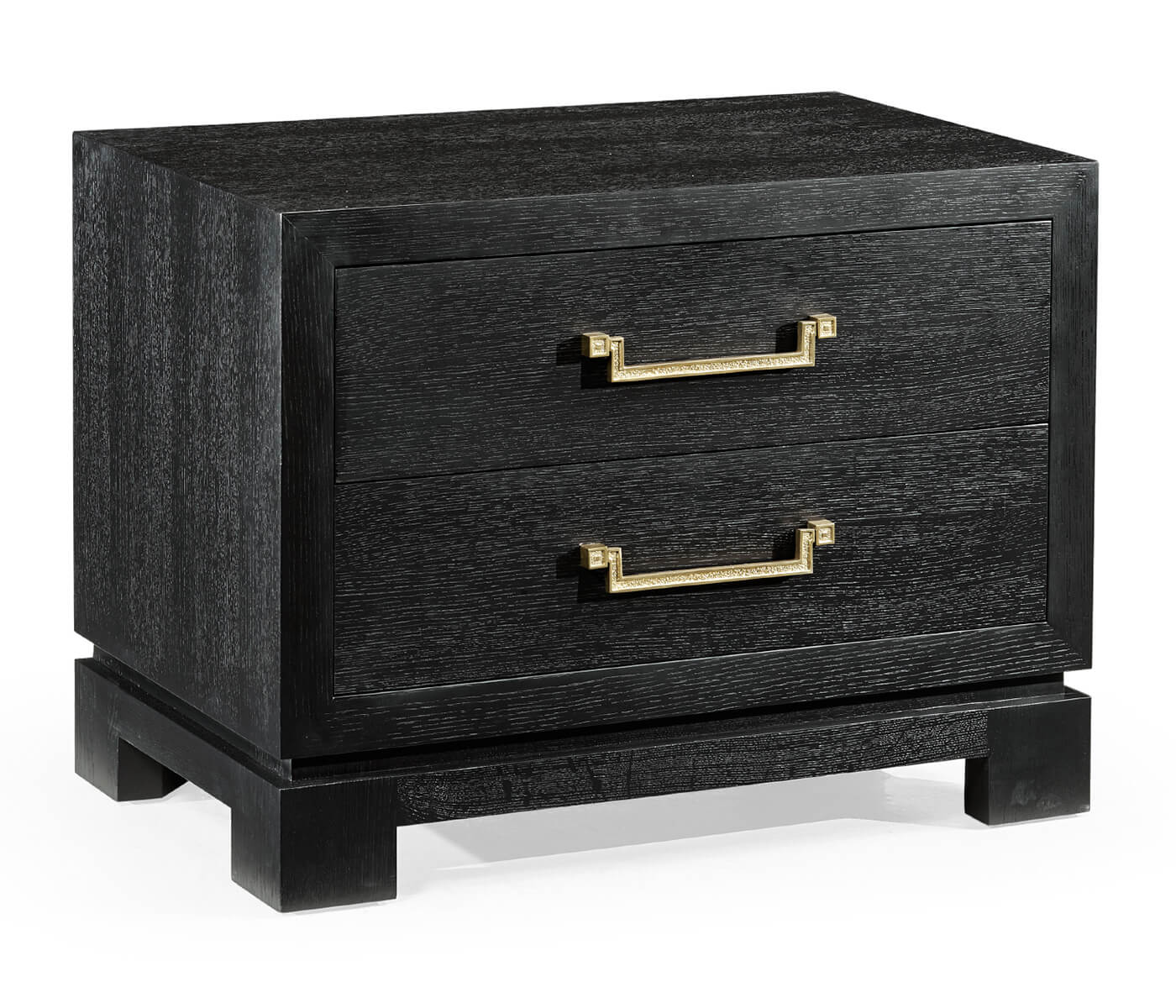 Ebonised Oak Bedside Cabinet