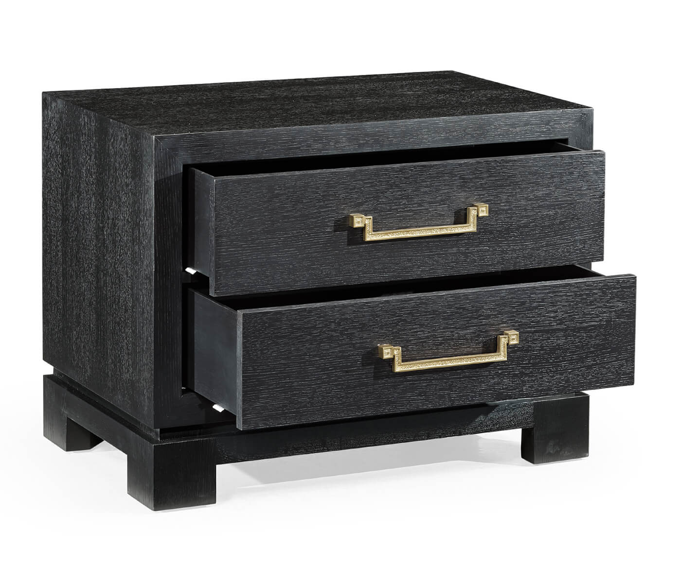 Ebonised Oak Bedside Cabinet