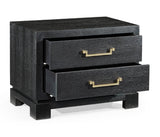 Ebonised Oak Bedside Cabinet