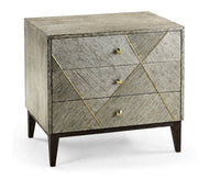 Geometric Transitional Bedside Chest