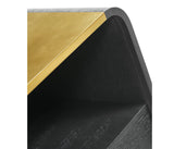 Ebonised Oak Curved Bedside Cabinet