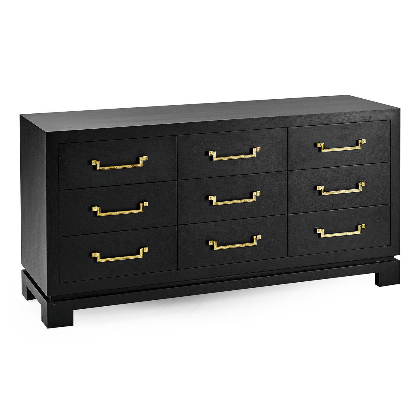 Ebonised Oak 9 Drawer Dresser - Jonathan Charles