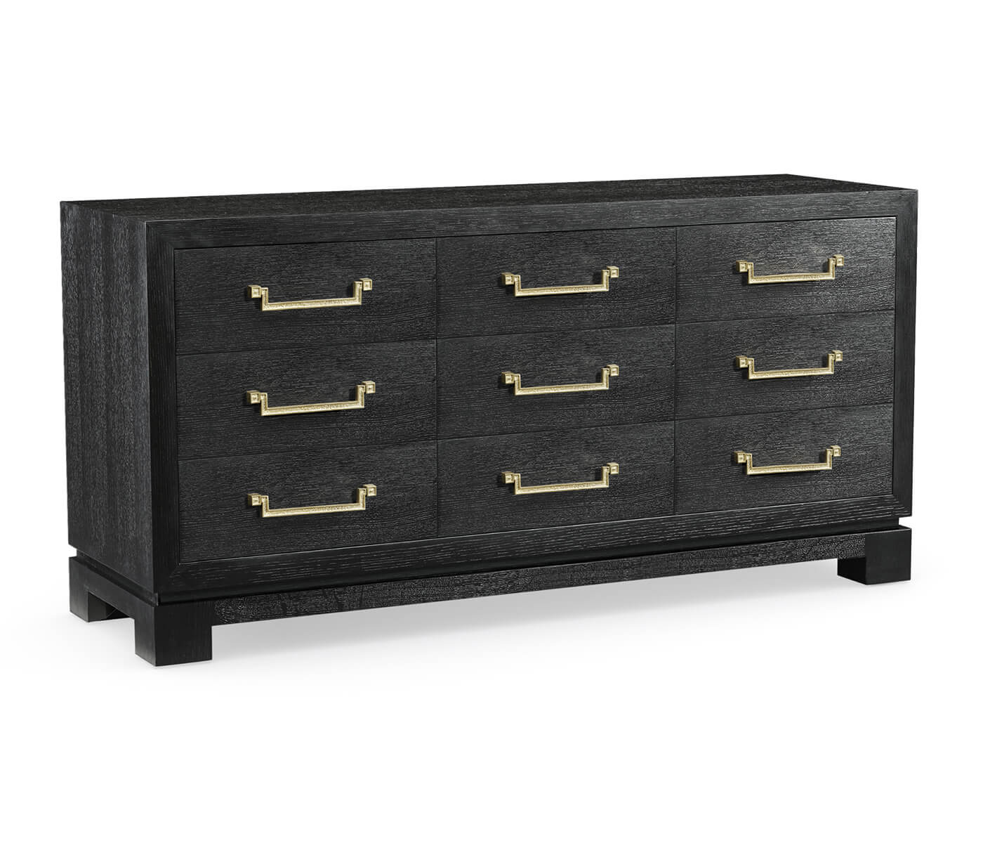 Ebonised Oak 9 Drawer Dresser