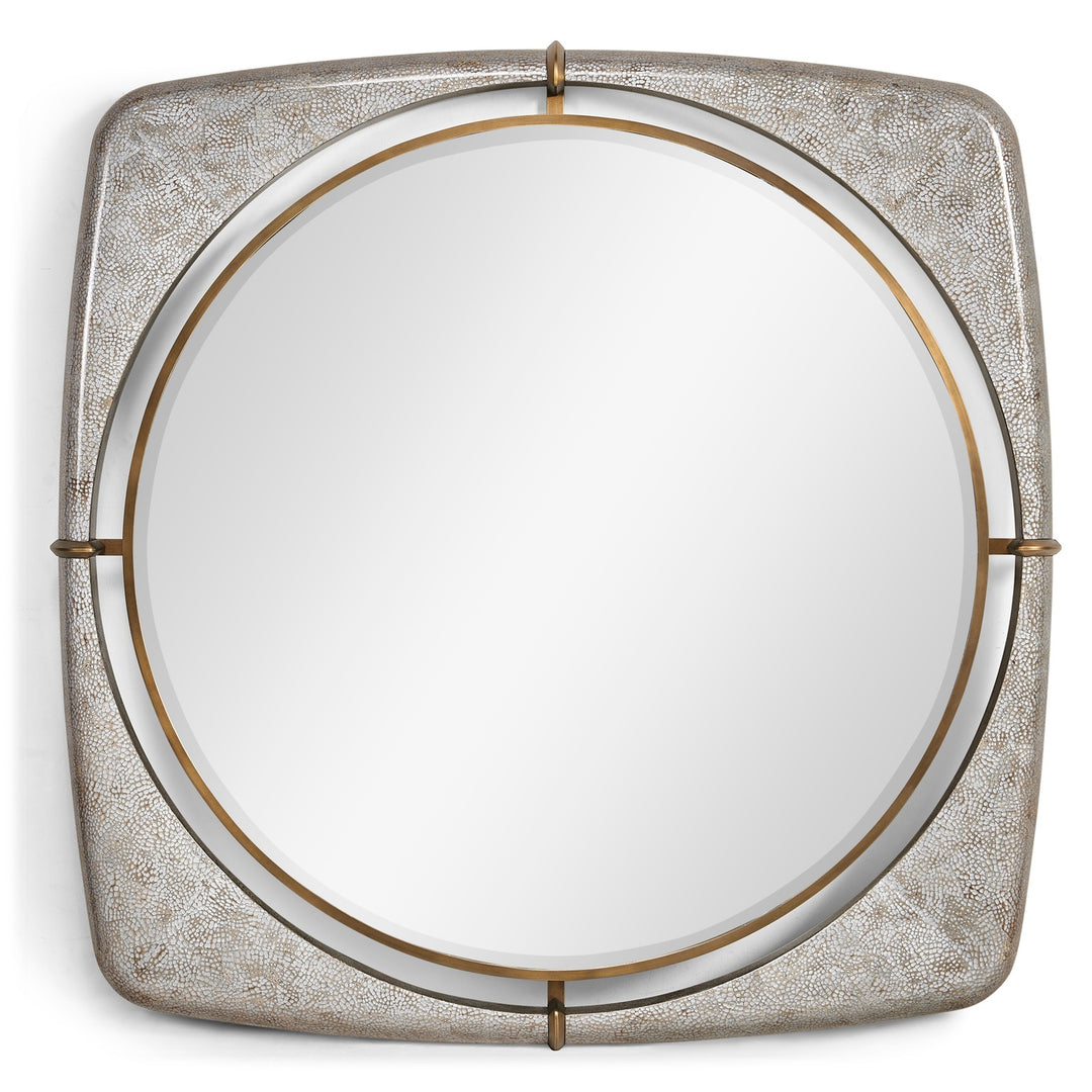 Garonne Eggshell Framed Mirror - Large - Jonathan Charles