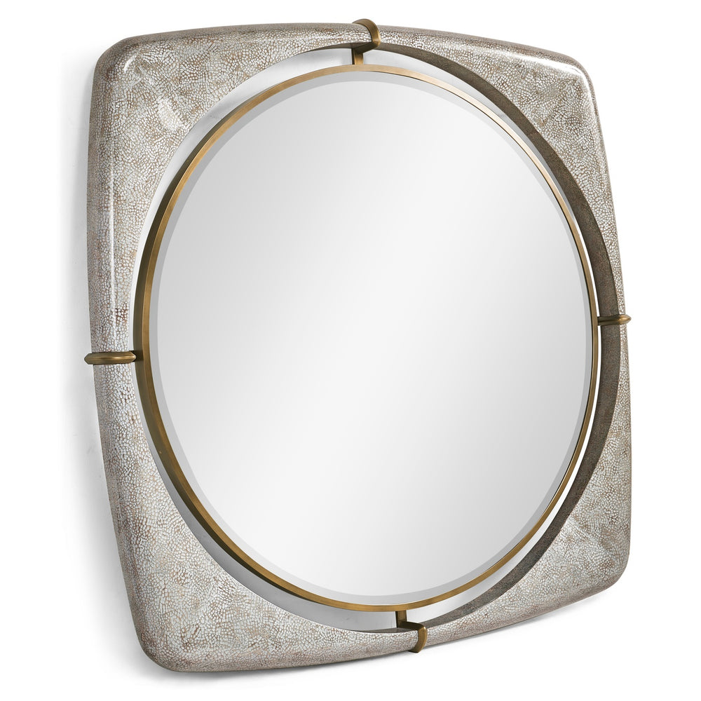Garonne Eggshell Framed Mirror - Large - Jonathan Charles