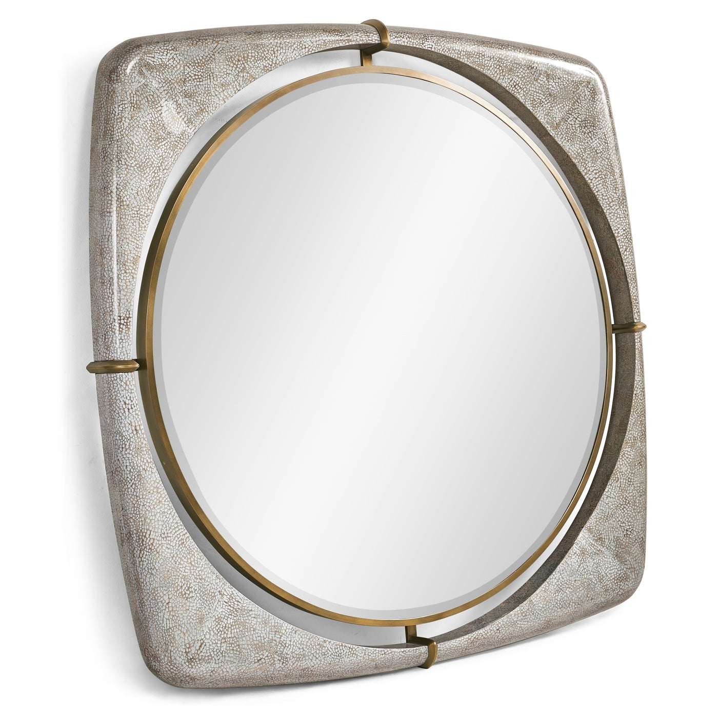 Garonne Eggshell Framed Mirror - Large - Jonathan Charles