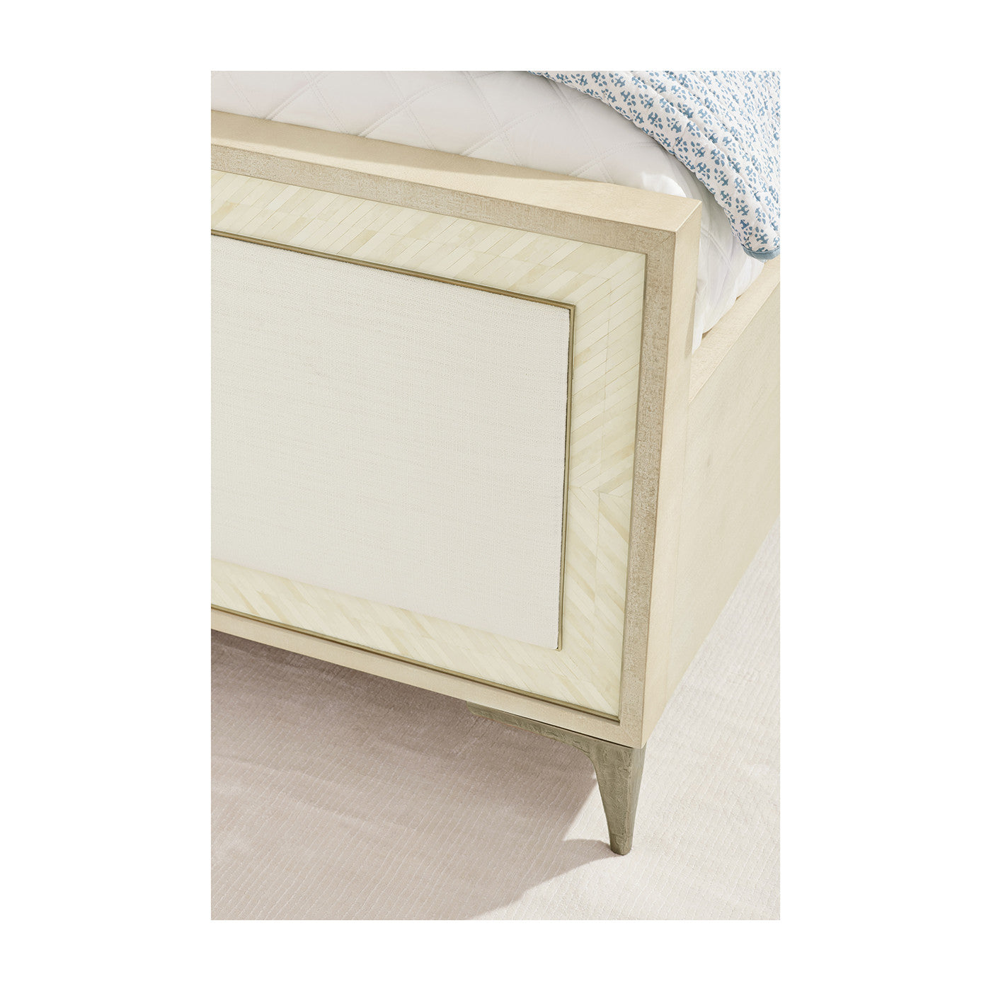 Tideline Bone & Linen Upholstered UK Super King Bed - Jonathan Charles