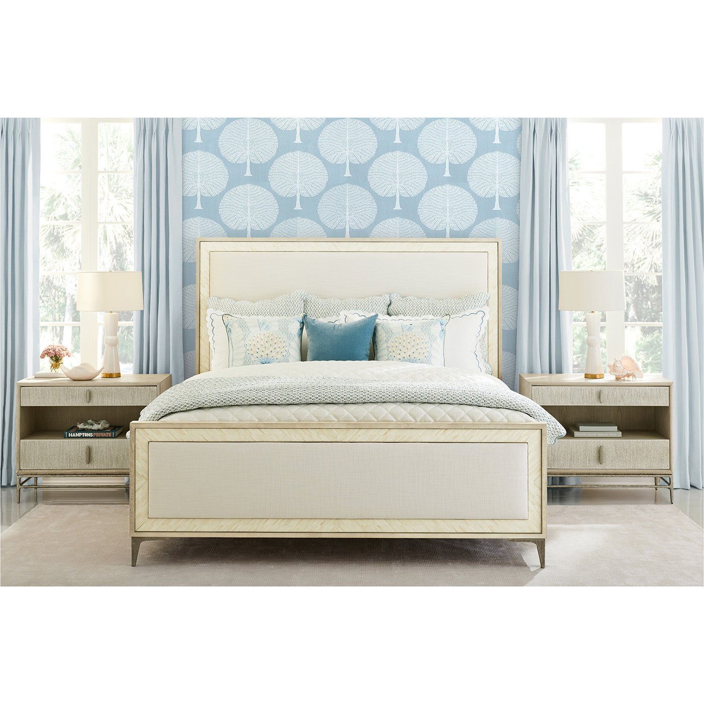 Tideline Bone & Linen Upholstered UK King Bed - Jonathan Charles