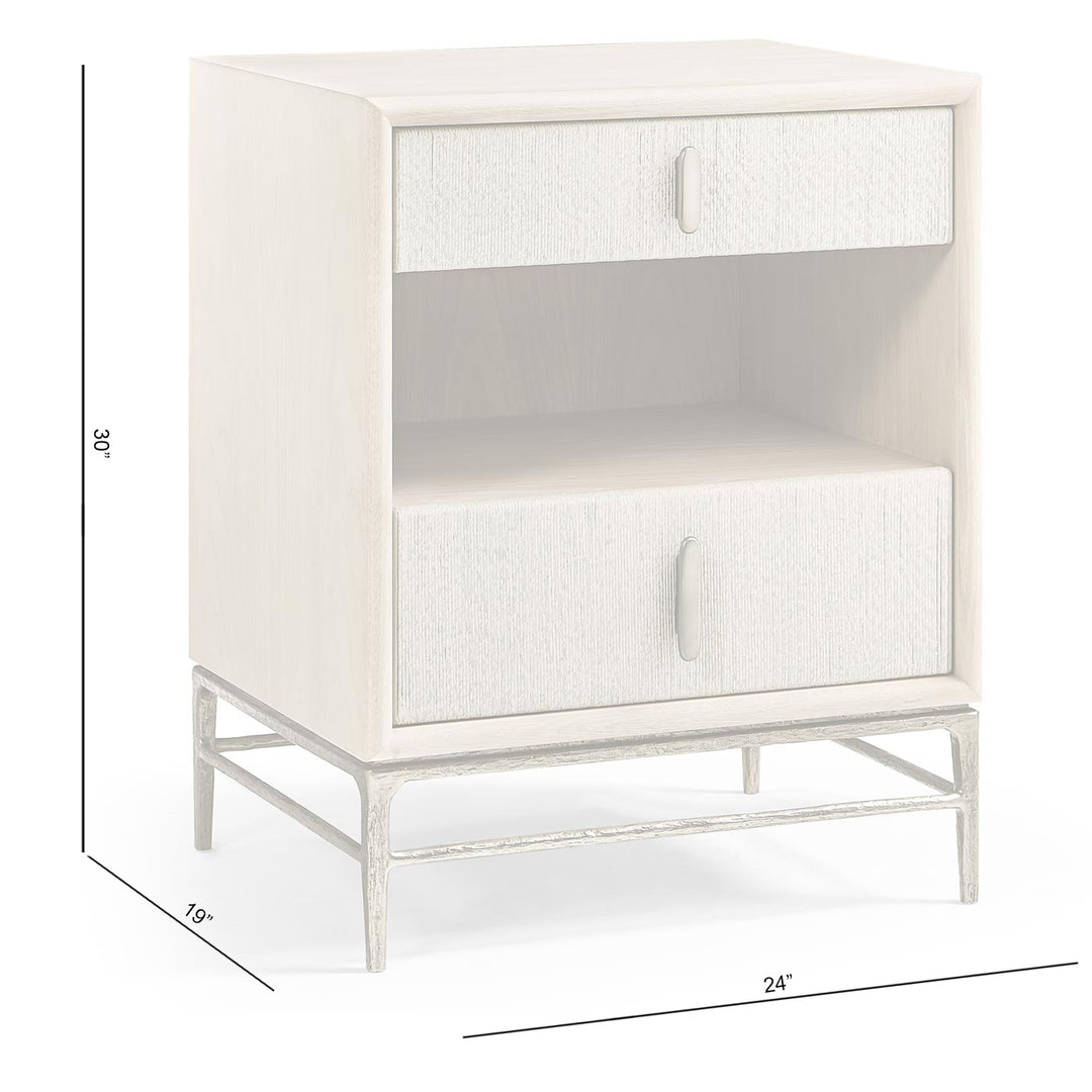 Clapotis Danish Cord Narrow Nightstand - Jonathan Charles