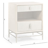 Clapotis Danish Cord Narrow Nightstand - Jonathan Charles