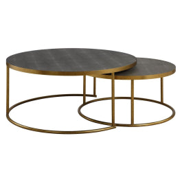Aragon Nesting Coffee Tables in Grey Set of 2 - undefined