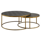 Aragon Nesting Coffee Tables in Grey Set of 2 - undefined