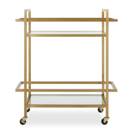 Erena Brass Bar Cart - undefined