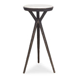Tilton White Marble Accent Table - undefined