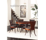 54" Art Deco High Lustre Round Dining Table