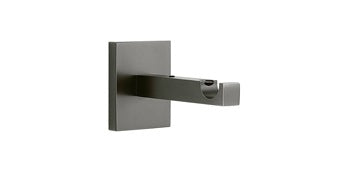 City Väggfäste 70mm Ø14mm — Mattborstad svart