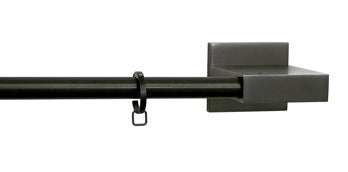 City Konsolfäste Ø14mm — Mattborstad svart