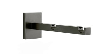 City Dubbelt väggfäste 140mm Ø14mm — Mattborstad svart