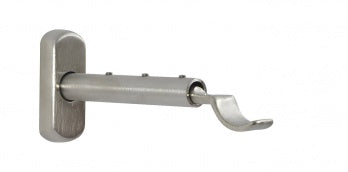 Auro Justerbart väggfäste Ø25mm — Brushed steel