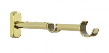 Auro Dubbelt justerbart fäste Ø25+16mm — Shiny brass