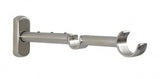 Auro Dubbelt justerbart fäste Ø25+16mm — Brushed steel