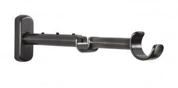 Auro Dubbelt justerbart fäste Ø25+16mm — Black nickel