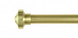 Auro Dome stångände Ø25mm (par) — Shiny brass