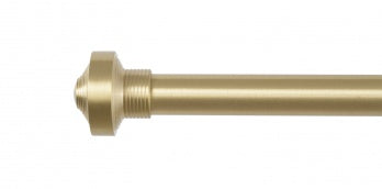 Auro Dome stångände Ø25mm (par) — Brushed brass