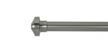 Auro Dome stångände Ø25mm (par) — Brushed steel