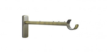 Auro Långt justerbart väggfäste Ø31mm — Antique brass