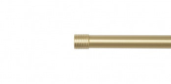Auro Cabochon stångände Ø16mm (par) — Brushed brass