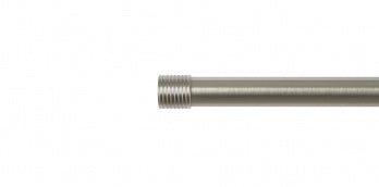 Auro Cabochon stångände Ø16mm (par) — Brushed steel