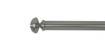 Auro Regency stångände Ø25mm (par) — Brushed steel