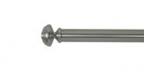 Auro Regency stångände Ø25mm (par) — Brushed steel