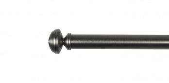 Auro Regency stångände Ø25mm (par) — Black nickel