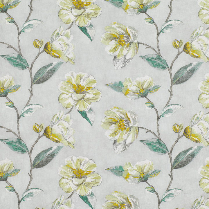 Japonica Embroidery Cypress - Romo Tyg