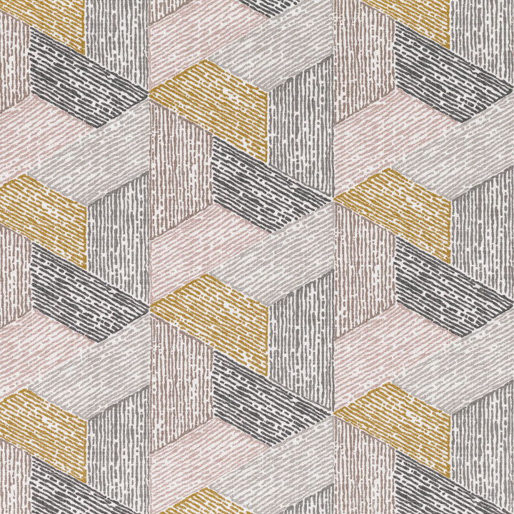 Escher Multi Wild Rose - Romo Tyg
